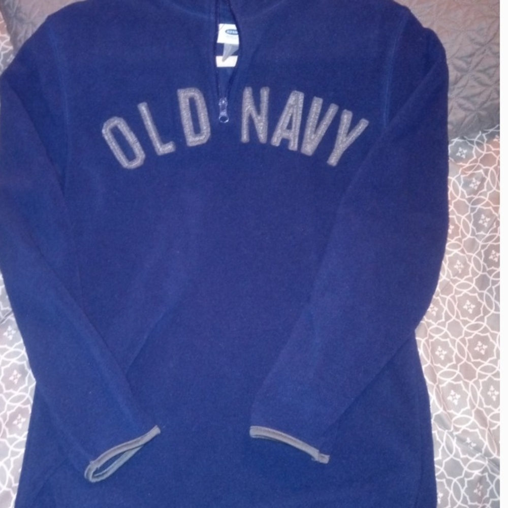 Old Navy Navy Blue Half-Zip Sweater